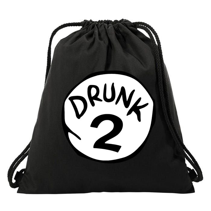 Drunk 2 St Patrick Day Funny Drunk Beer Pong Drunk 2 Drawstring Bag