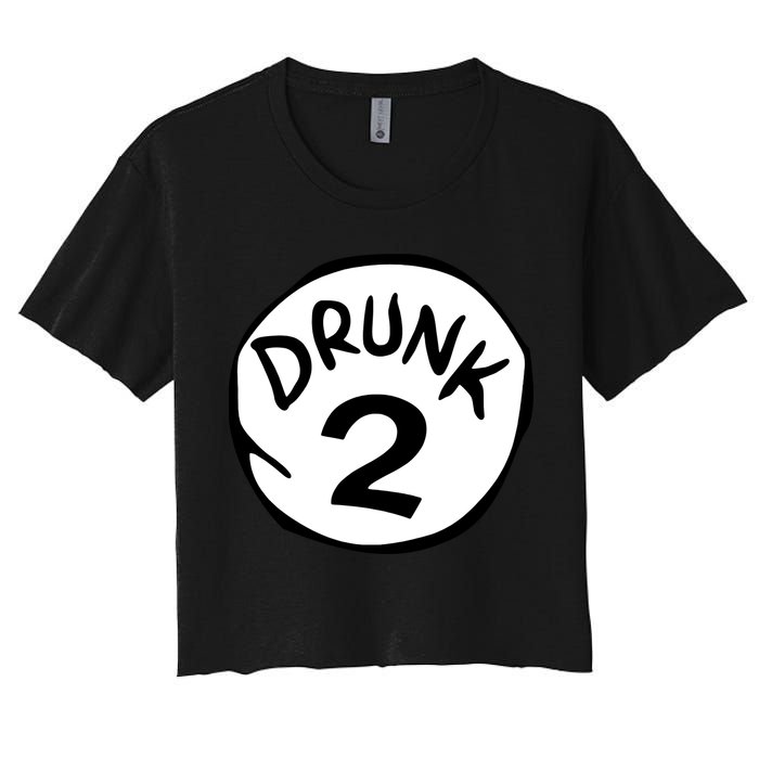 Drunk 2 St Patrick Day Funny Drunk Beer Pong Drunk 2 Crop Top