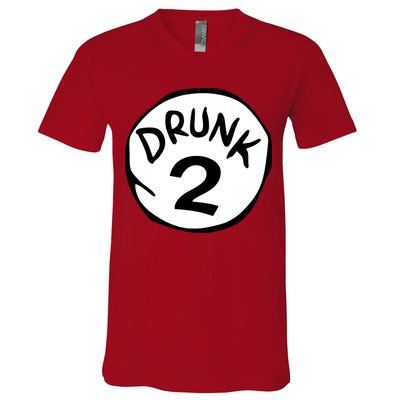 Drunk 2 St Patrick Day Funny Drunk Beer Pong Drunk 2 V-Neck T-Shirt