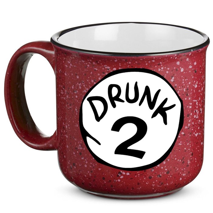 Drunk 2 St Patrick Day Funny Drunk Beer Pong Drunk 2 15oz Campfire Ceramic Mug