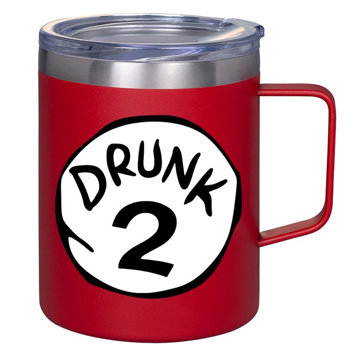 Drunk 2 St Patrick Day Funny Drunk Beer Pong Drunk 2 12oz Stainless Steel Coffee Mug