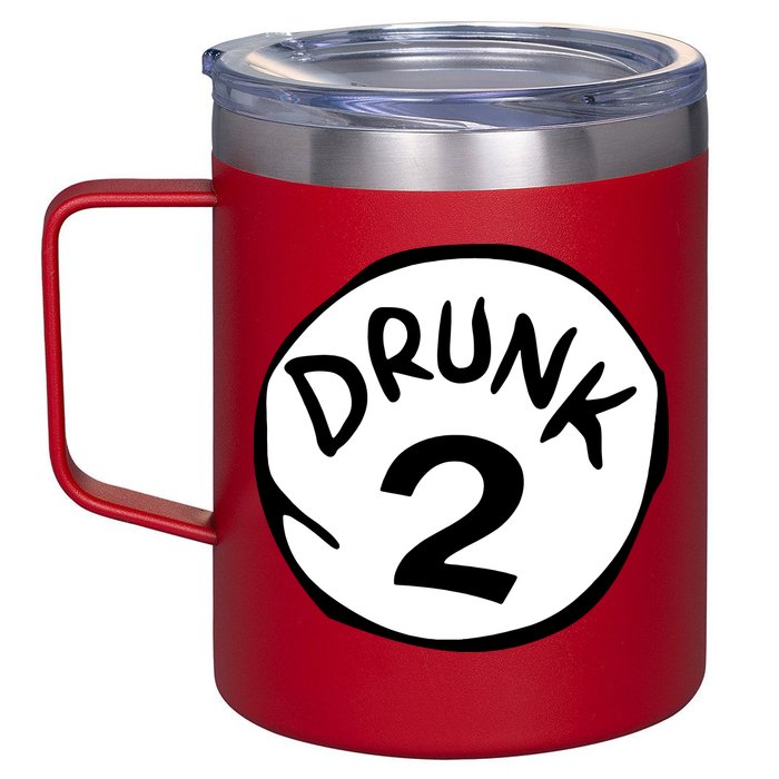 Drunk 2 St Patrick Day Funny Drunk Beer Pong Drunk 2 12oz Stainless Steel Coffee Mug