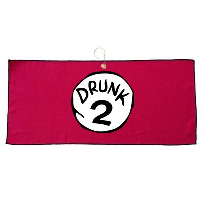 Drunk 2 St Patrick Day Funny Drunk Beer Pong Drunk 2 Large Microfiber Waffle Golf Towel