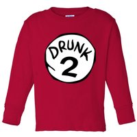 Drunk 2 St Patrick Day Funny Drunk Beer Pong Drunk 2 Toddler Long Sleeve Shirt