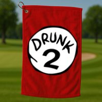 Drunk 2 St Patrick Day Funny Drunk Beer Pong Drunk 2 Golf Towel