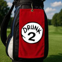 Drunk 2 St Patrick Day Funny Drunk Beer Pong Drunk 2 Golf Towel