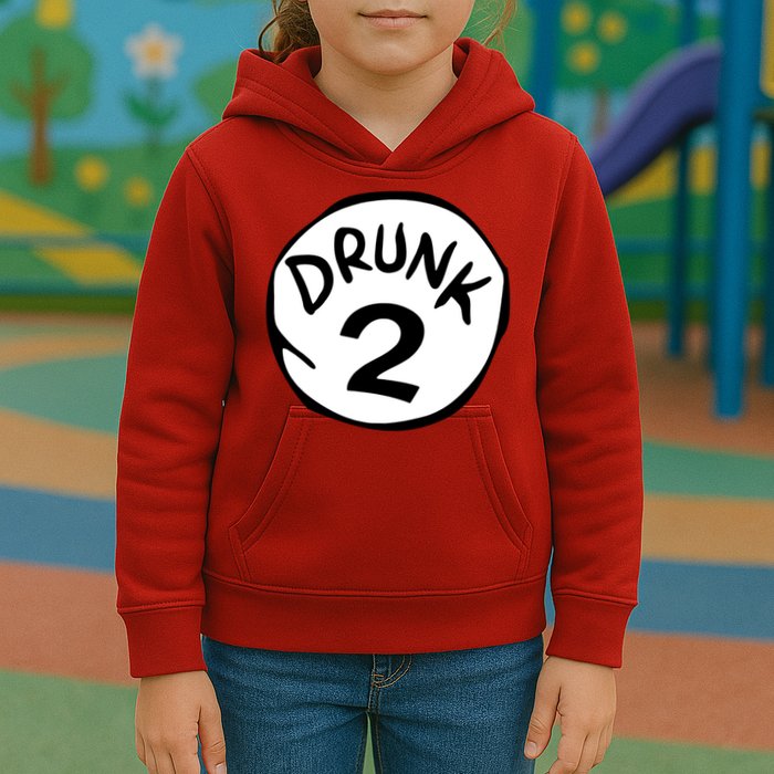 Drunk 2 St Patrick Day Funny Drunk Beer Pong Drunk 2 Kids Hoodie