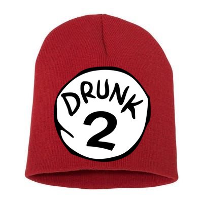 Drunk 2 St Patrick Day Funny Drunk Beer Pong Drunk 2 Short Acrylic Beanie