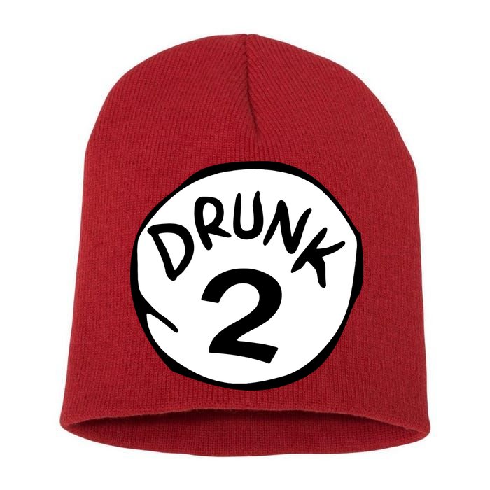 Drunk 2 St Patrick Day Funny Drunk Beer Pong Drunk 2 Short Acrylic Beanie