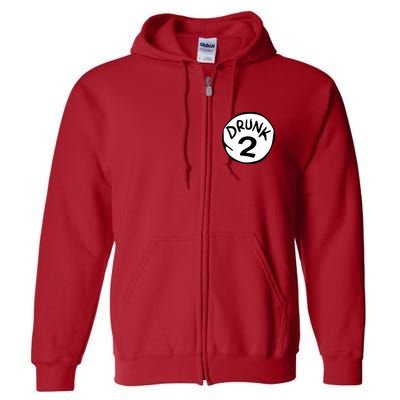 Drunk 2 St Patrick Day Funny Drunk Beer Pong Drunk 2 Full Zip Hoodie