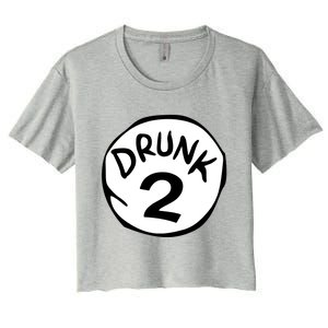 Drunk 2 St Patrick Day Funny Drunk Beer Pong Drunk 2 Women's Crop Top Tee