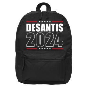 DeSantis 2024 Shirts Ron DeSantis For President 2024 Election 16 in Basic Backpack