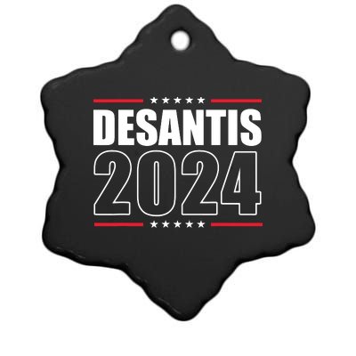 DeSantis 2024 Shirts Ron DeSantis For President 2024 Election Ceramic Star Ornament