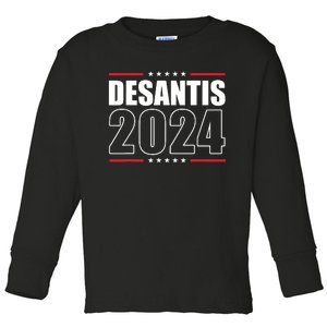 DeSantis 2024 Shirts Ron DeSantis For President 2024 Election Toddler Long Sleeve Shirt