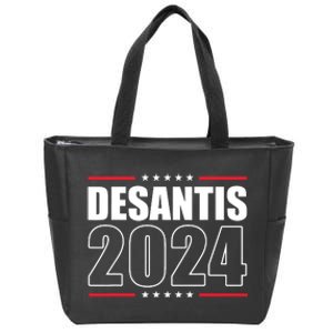 DeSantis 2024 Shirts Ron DeSantis For President 2024 Election Zip Tote Bag