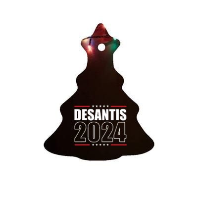 DeSantis 2024 Shirts Ron DeSantis For President 2024 Election Ceramic Tree Ornament