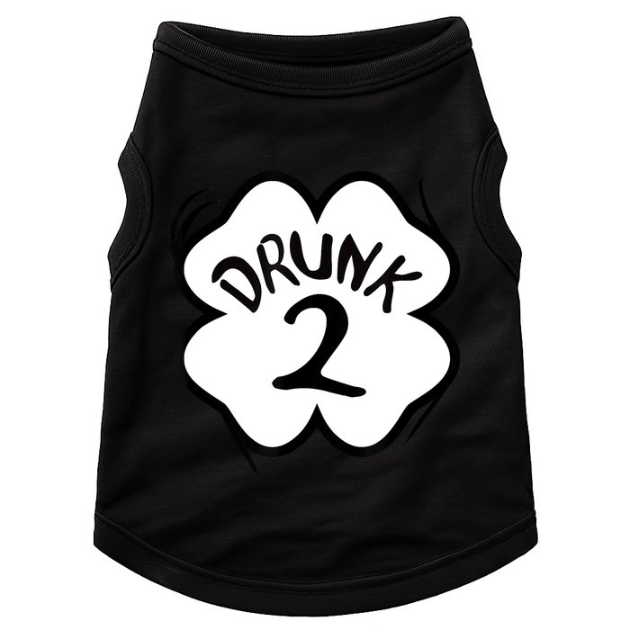 Drunk 2 St Pattys Day Green Tee Drinking Team Group Matching Doggie Tank