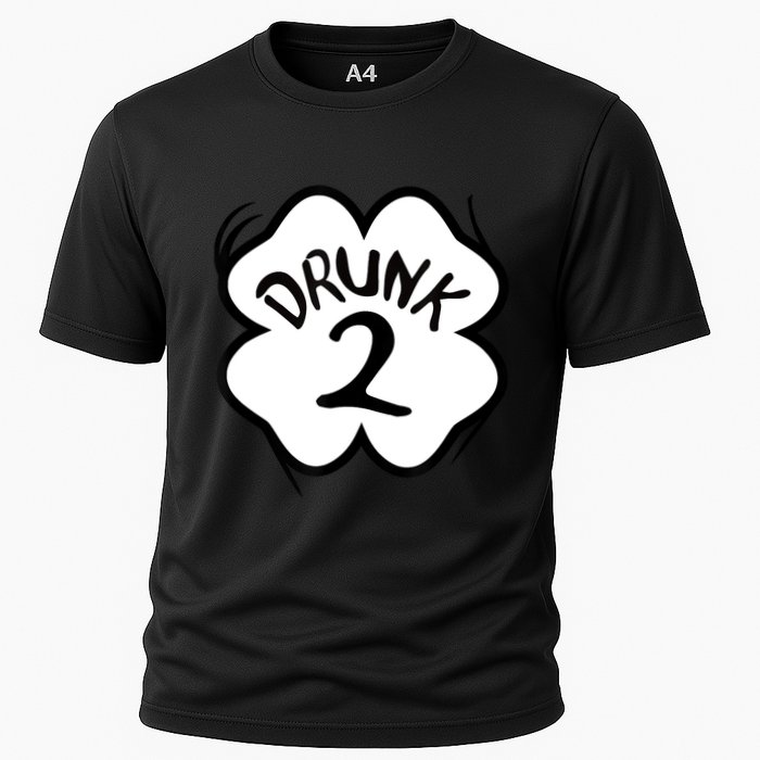 Drunk 2 St Pattys Day Green Tee Drinking Team Group Matching Performance Shirt