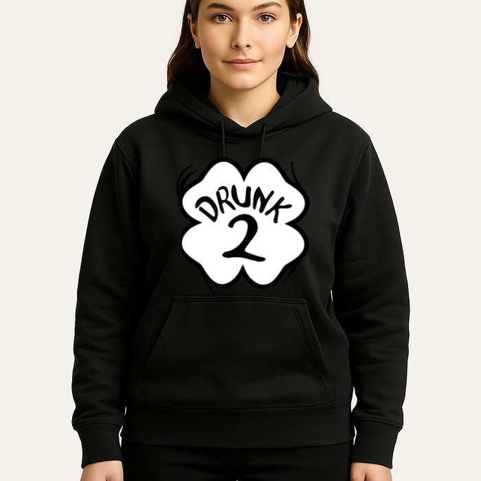 Drunk 2 St Pattys Day Green Tee Drinking Team Group Matching Hoodie