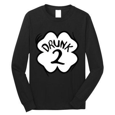 Drunk 2 St Pattys Day Green Tee Drinking Team Group Matching Long Sleeve Shirt