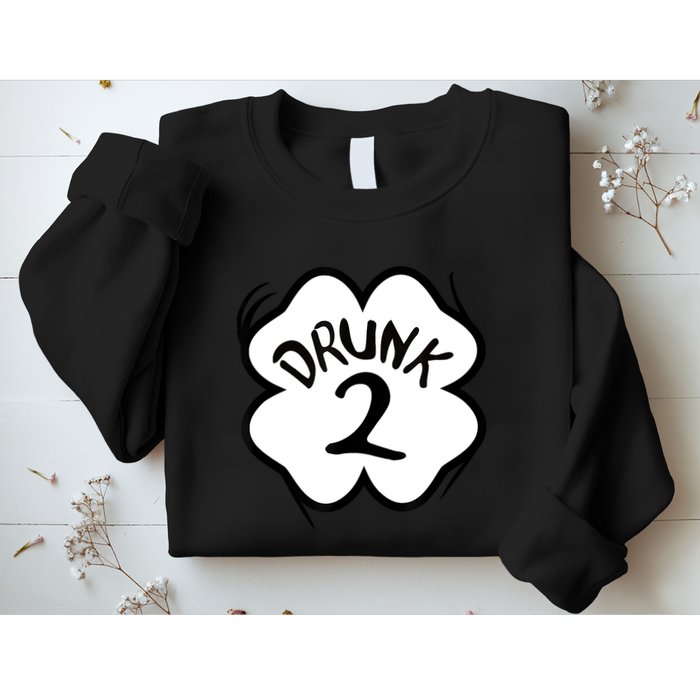 Drunk 2 St Pattys Day Green Tee Drinking Team Group Matching Sweatshirt