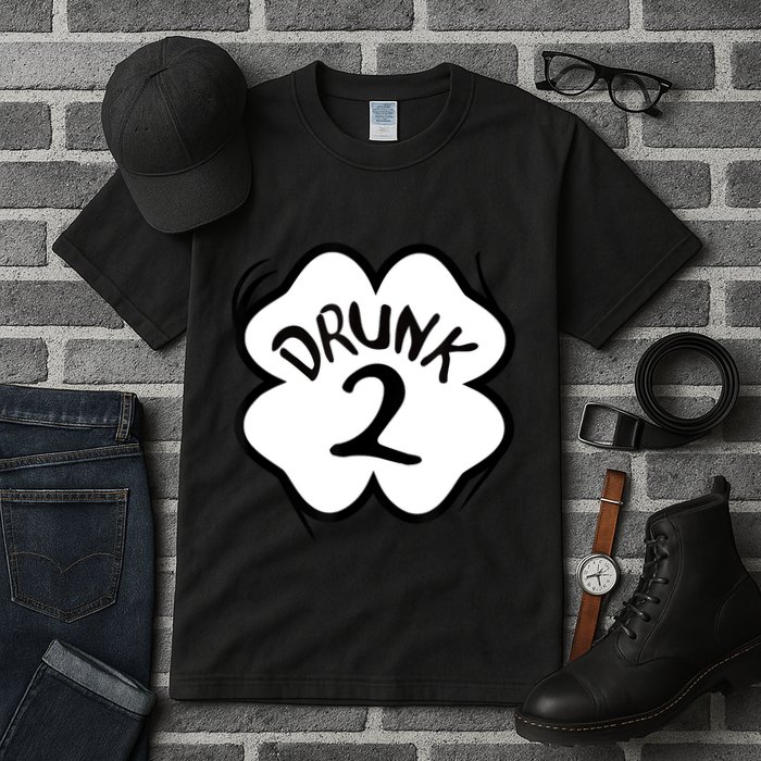 Drunk 2 St Pattys Day Green Tee Drinking Team Group Matching Tall T-Shirt