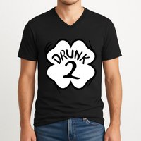 Drunk 2 St Pattys Day Green Tee Drinking Team Group Matching V-Neck T-Shirt