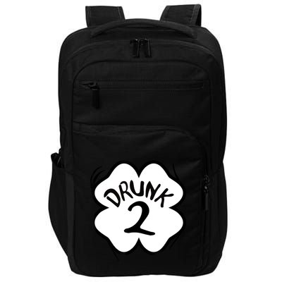 Drunk 2 St Pattys Day Green Tee Drinking Team Group Matching Impact Tech Backpack