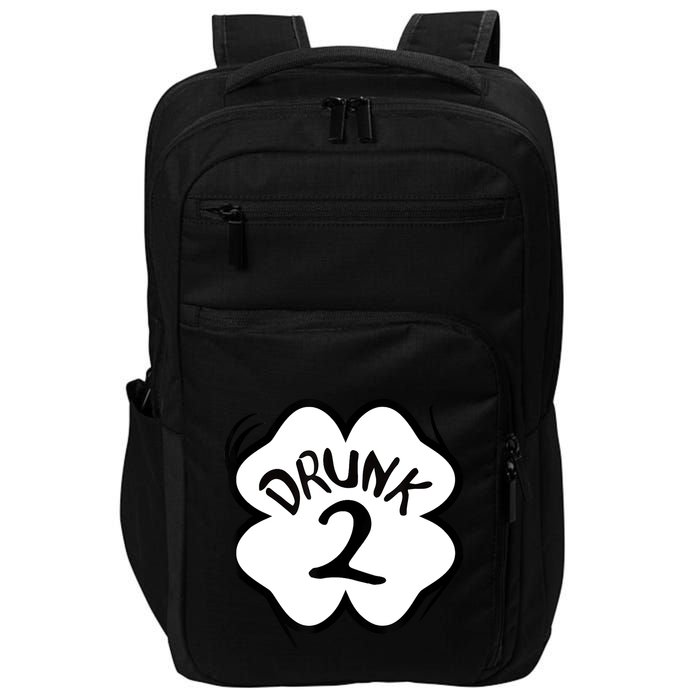 Drunk 2 St Pattys Day Green Tee Drinking Team Group Matching Impact Tech Backpack