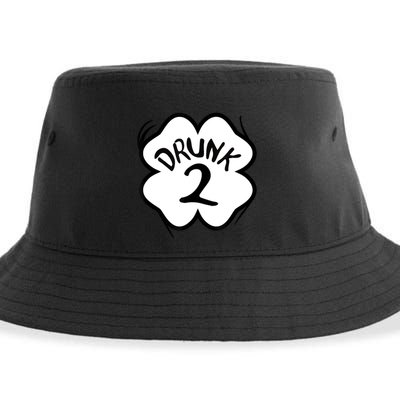 Drunk 2 St Pattys Day Green Tee Drinking Team Group Matching Sustainable Bucket Hat