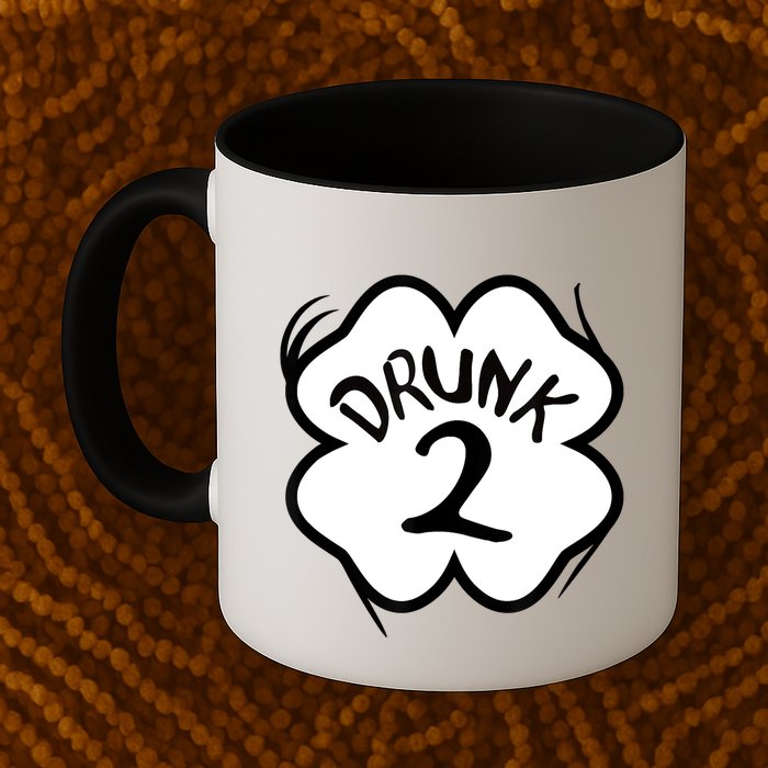 Drunk 2 St Pattys Day Green Tee Drinking Team Group Matching Mug