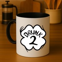 Drunk 2 St Pattys Day Green Tee Drinking Team Group Matching Mug