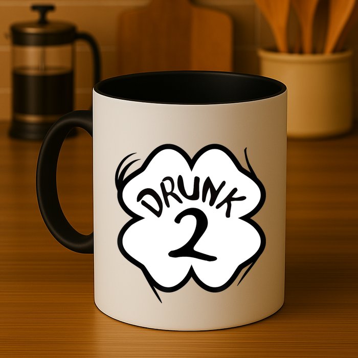 Drunk 2 St Pattys Day Green Tee Drinking Team Group Matching Mug