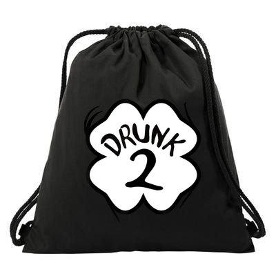 Drunk 2 St Pattys Day Green Tee Drinking Team Group Matching Drawstring Bag