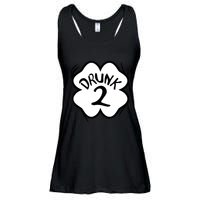Drunk 2 St Pattys Day Green Tee Drinking Team Group Matching Ladies Essential Flowy Tank