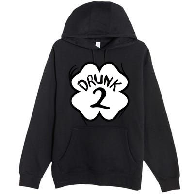 Drunk 2 St Pattys Day Green Tee Drinking Team Group Matching Premium Pullover Hoodie