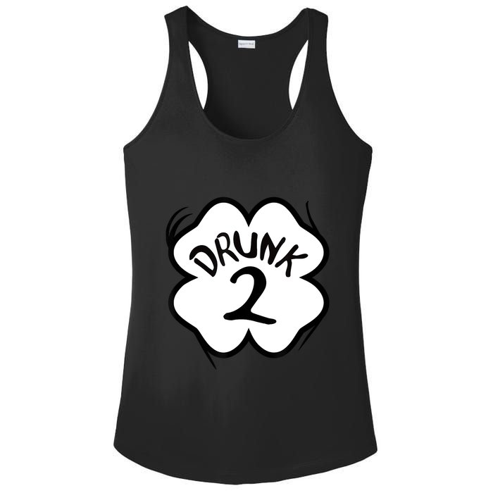 Drunk 2 St Pattys Day Green Tee Drinking Team Group Matching Ladies PosiCharge Competitor Racerback Tank
