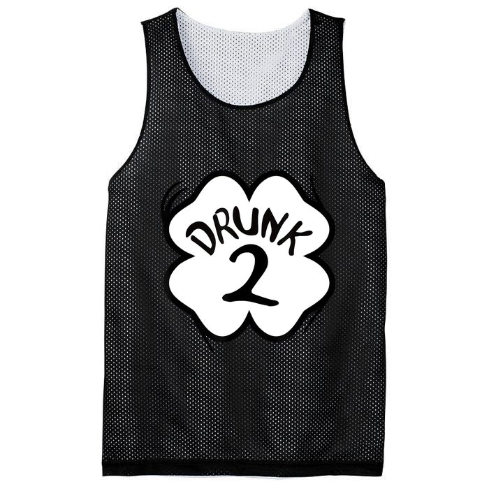Drunk 2 St Pattys Day Green Tee Drinking Team Group Matching Mesh Reversible Basketball Jersey Tank