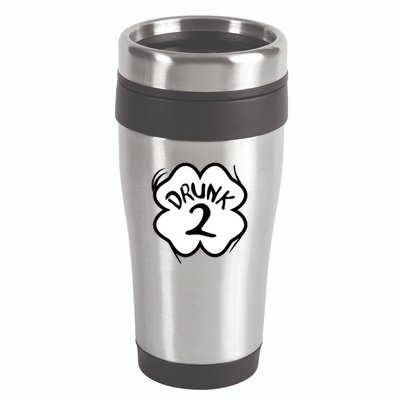 Drunk 2 St Pattys Day Green Tee Drinking Team Group Matching 16oz Travel Tumbler