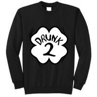 Drunk 2 St Pattys Day Green Tee Drinking Team Group Matching Tall Sweatshirt
