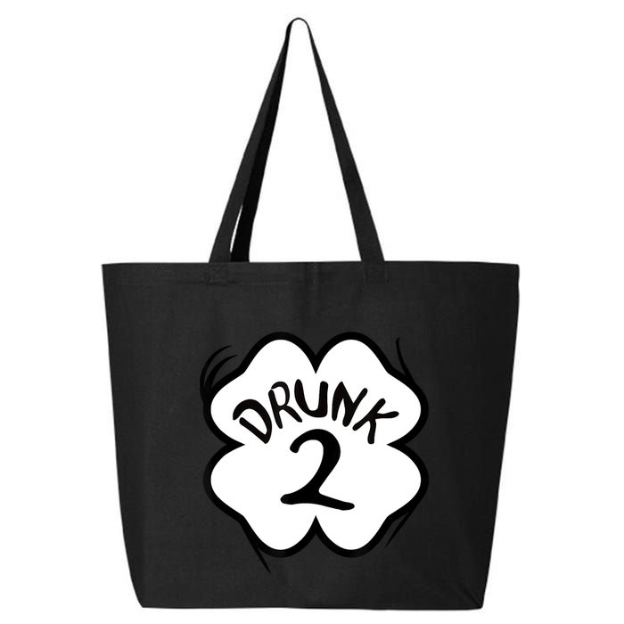 Drunk 2 St Pattys Day Green Tee Drinking Team Group Matching 25L Jumbo Tote