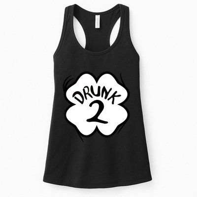 Drunk 2 St Pattys Day Green Tee Drinking Team Group Matching Womens Tank Top