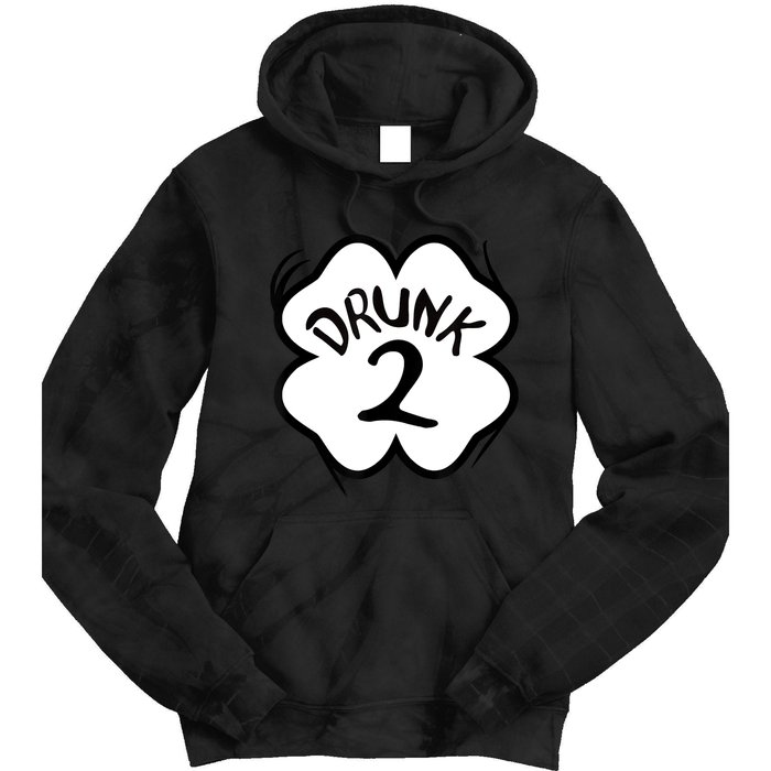 Drunk 2 St Pattys Day Green Tee Drinking Team Group Matching Tie Dye Hoodie