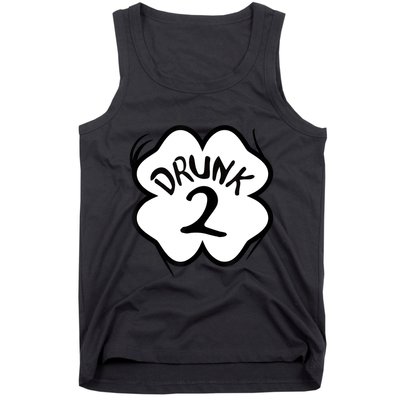 Drunk 2 St Pattys Day Green Tee Drinking Team Group Matching Tank Top