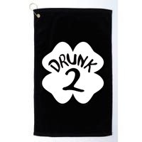 Drunk 2 St Pattys Day Green Tee Drinking Team Group Matching Golf Towel