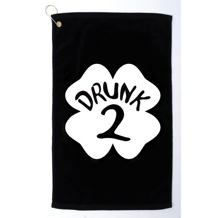 Drunk 2 St Pattys Day Green Tee Drinking Team Group Matching Golf Towel
