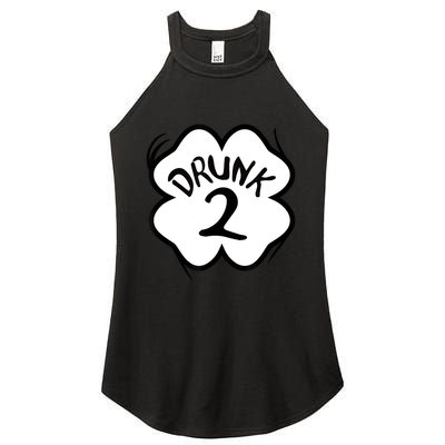 Drunk 2 St Pattys Day Green Tee Drinking Team Group Matching Women's Perfect Tri Rocker Tank