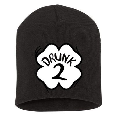 Drunk 2 St Pattys Day Green Tee Drinking Team Group Matching Short Acrylic Beanie