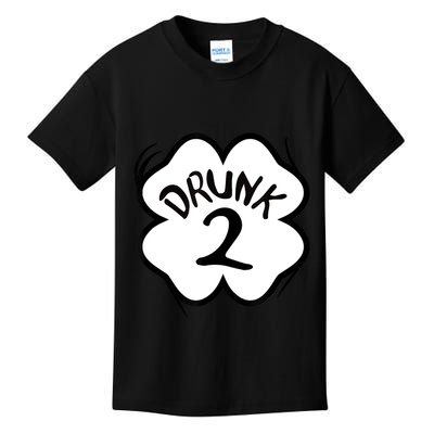 Drunk 2 St Pattys Day Green Tee Drinking Team Group Matching Kids T-Shirt