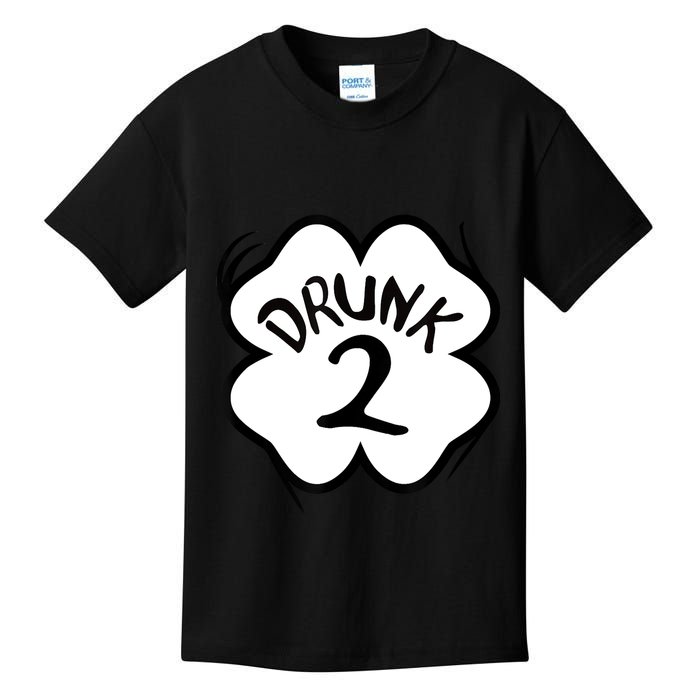 Drunk 2 St Pattys Day Green Tee Drinking Team Group Matching Kids T-Shirt